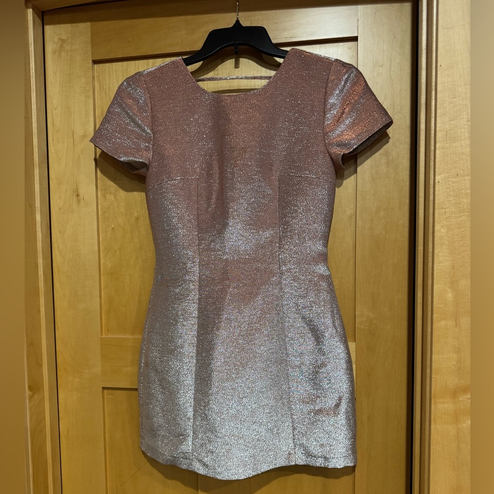 Express Pink Sheath Mini Dress for Cocktail Events